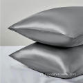 Capas de travesseiros de cetim de seda com fechamento de envelopes
